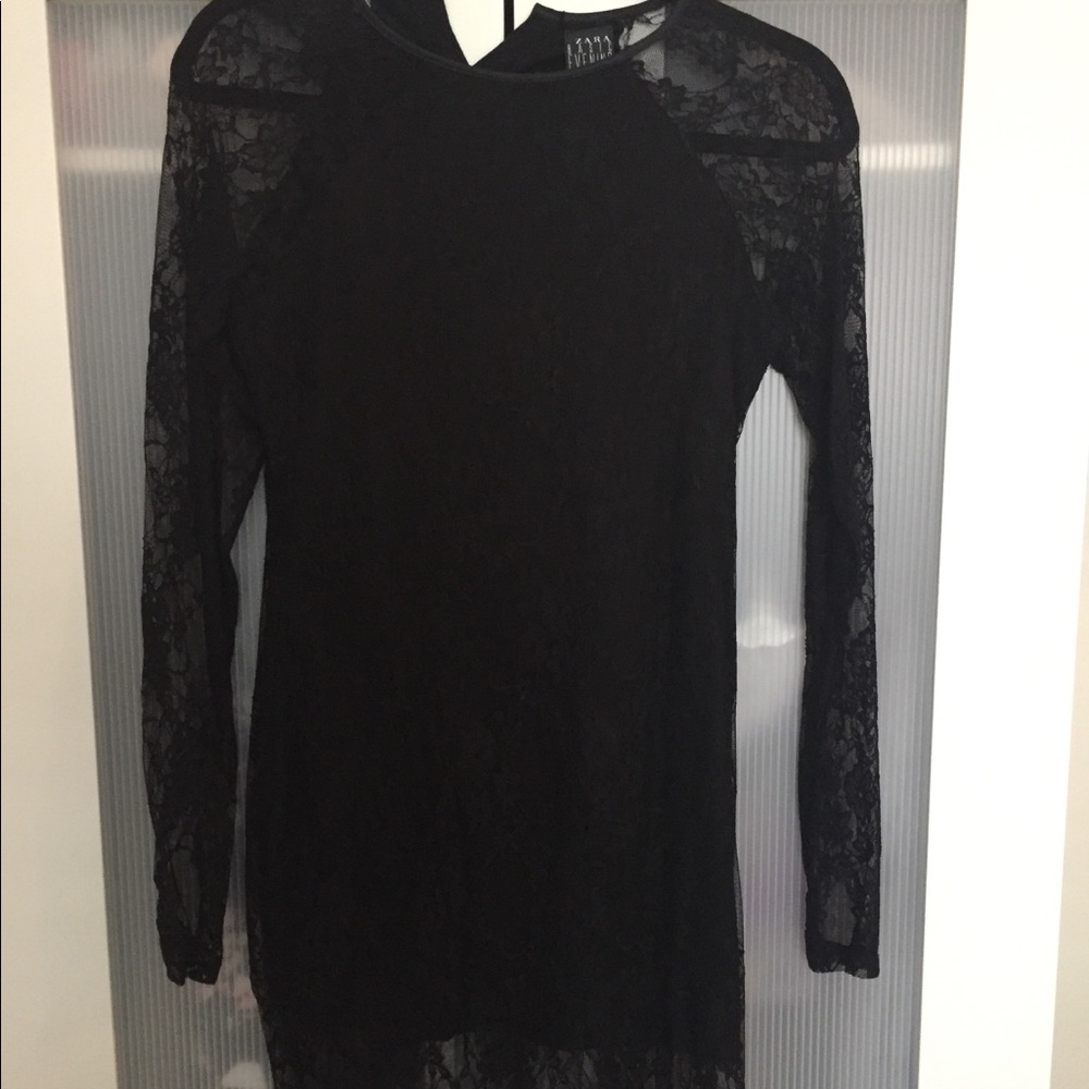 Black lace dress